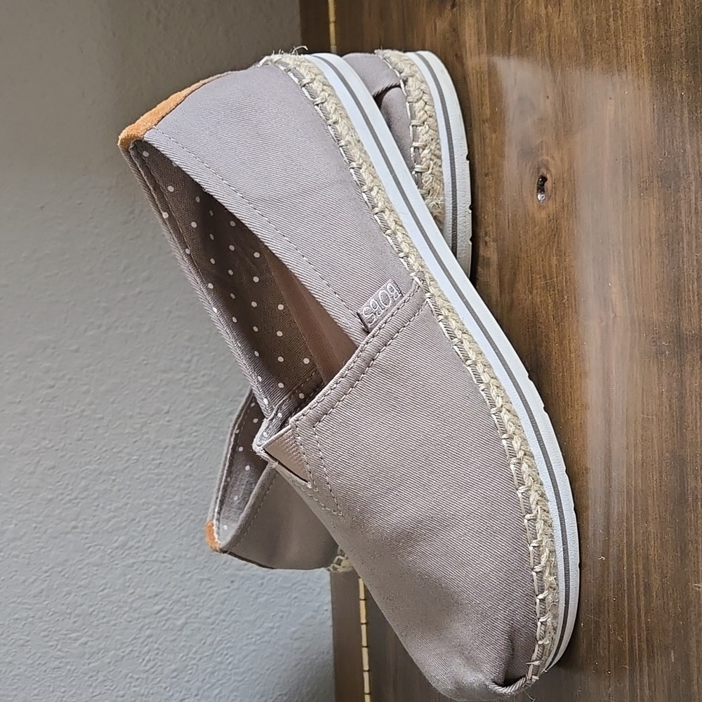 Bobs Breeze memory foam slip on Espadrille Woven Skecher 8 Spring Comfy Business - Picture 10 of 16